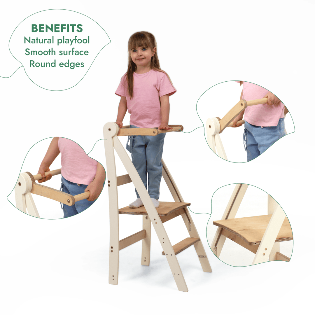 Adjustable Toddler Tower- Kids Step Stool - Goodevas