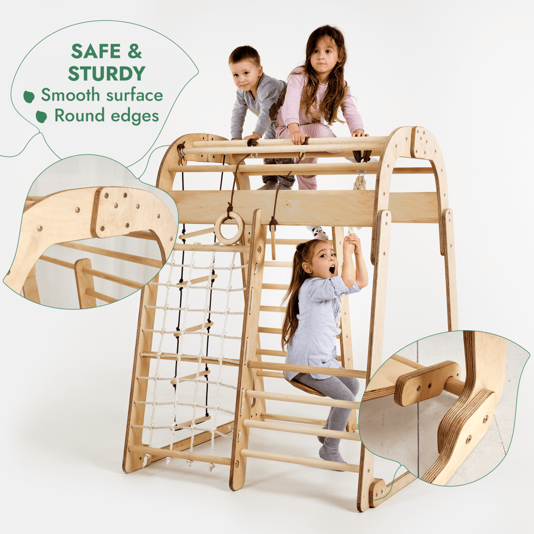 Indoor Playground for Children - 7in1 Playground + Swings Set + Slide Board + Art Set - Goodevas