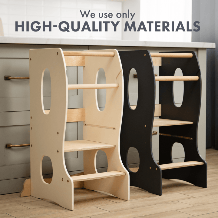 Montessori Tower: Kitchen Helper - Grey - Goodevas