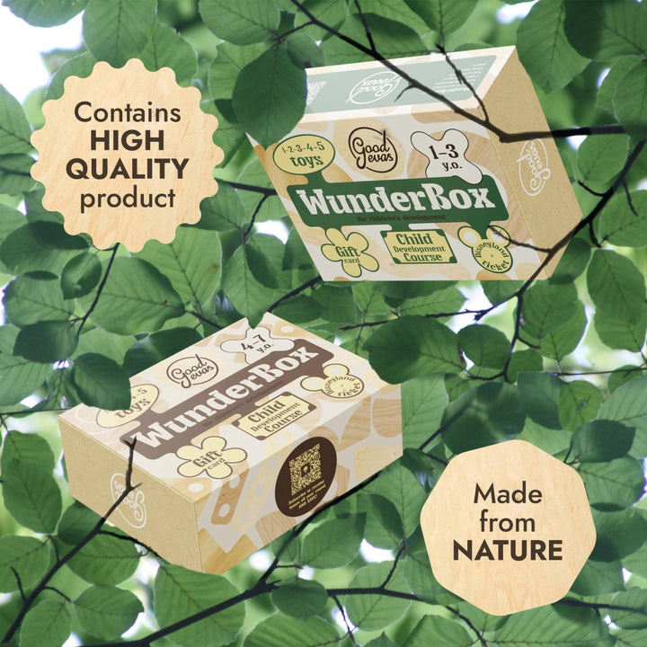 WunderBox 4 - 7 years old – developmental box for kids - Goodevas