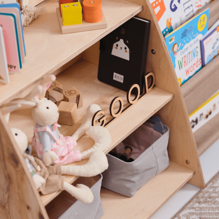 2in1 Montessori Shelf for Books and Toys - Goodevas