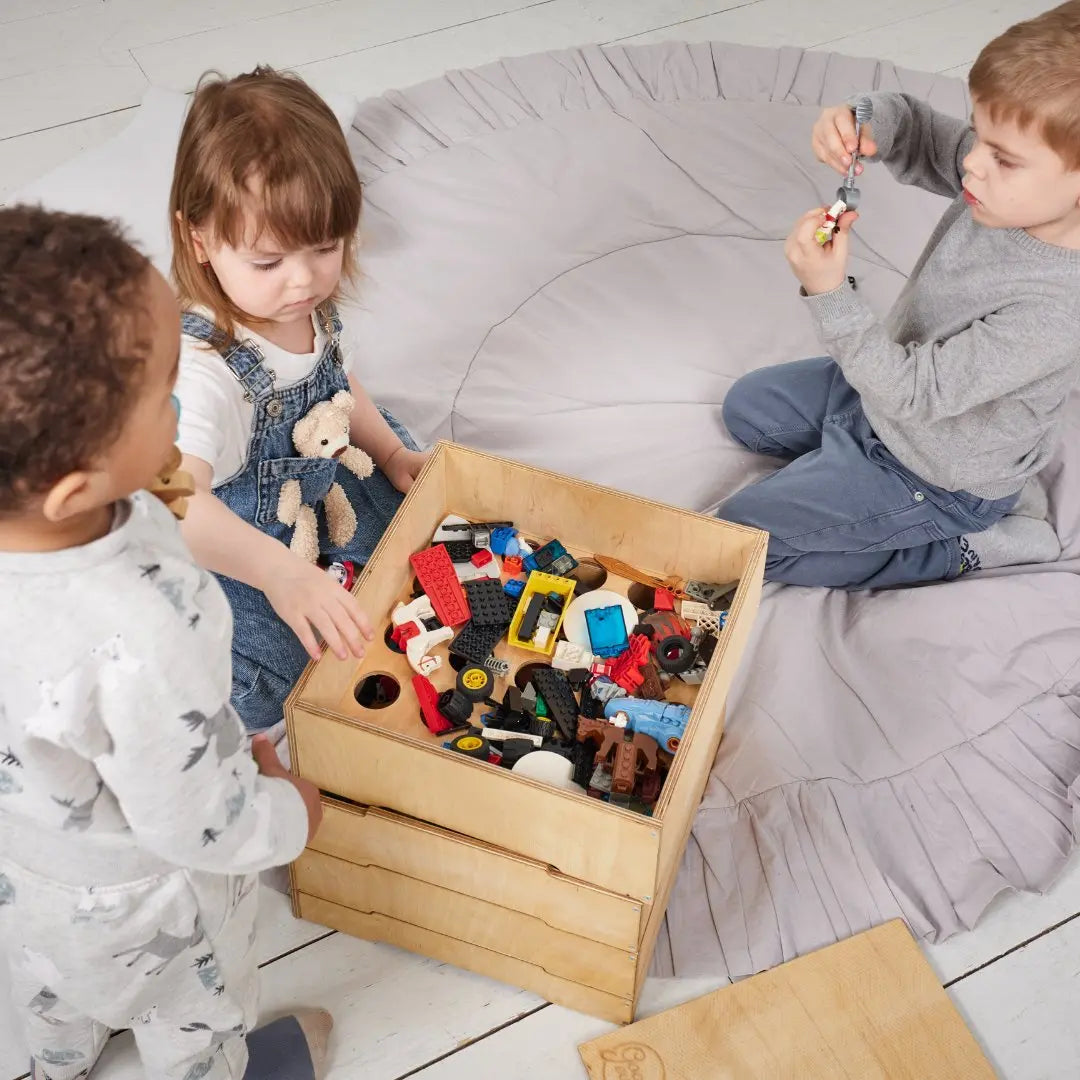 3in1 Montessori Shelf Set: Bookshelf, Toy Shelf & Lego Organizer