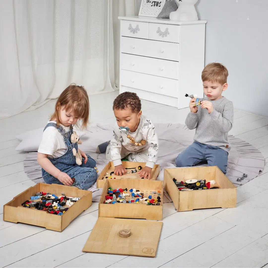 3in1 Montessori Shelf Set: Bookshelf, Toy Shelf & Lego Organizer