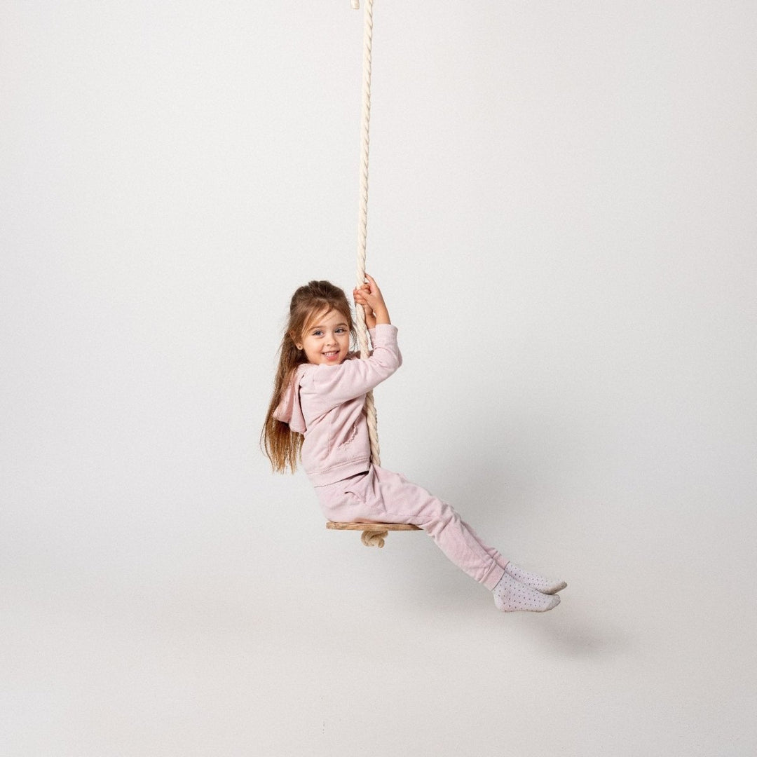 3in1 Swings Set: Rope Ladder + Gymnastic Rings + Disc Rope Swing - Goodevas