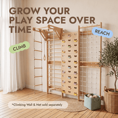 5-in-1 Swedish Wall with Pull-Up Bar, 3-in-1 Swing Set - Goodevas