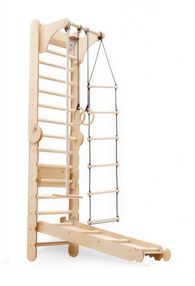 Swedish Wall Extension: Climbing Wall & Net
