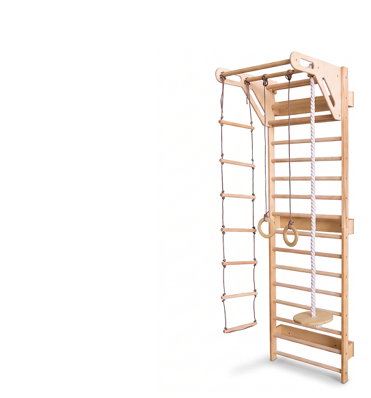 Swedish Wall Extension: Climbing Wall & Net