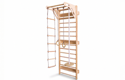Swedish Wall Extension: Climbing Wall & Net