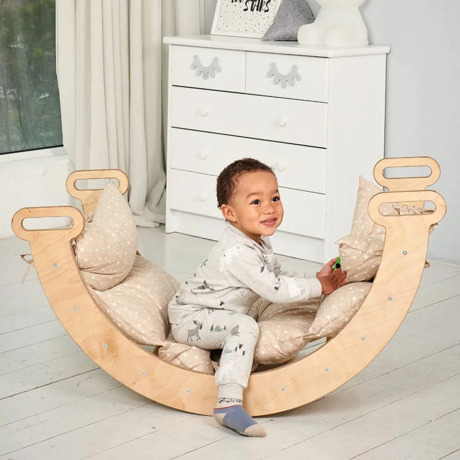 Climbing Arch + Cushion - Montessori Climbers for Toddlers - Goodevas