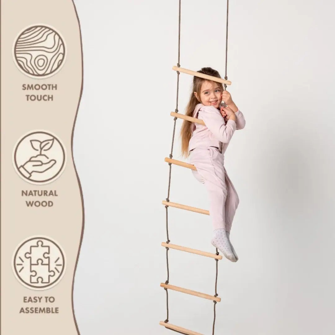 Climbing rope ladder for kids 3-9 y.o. - Goodevas