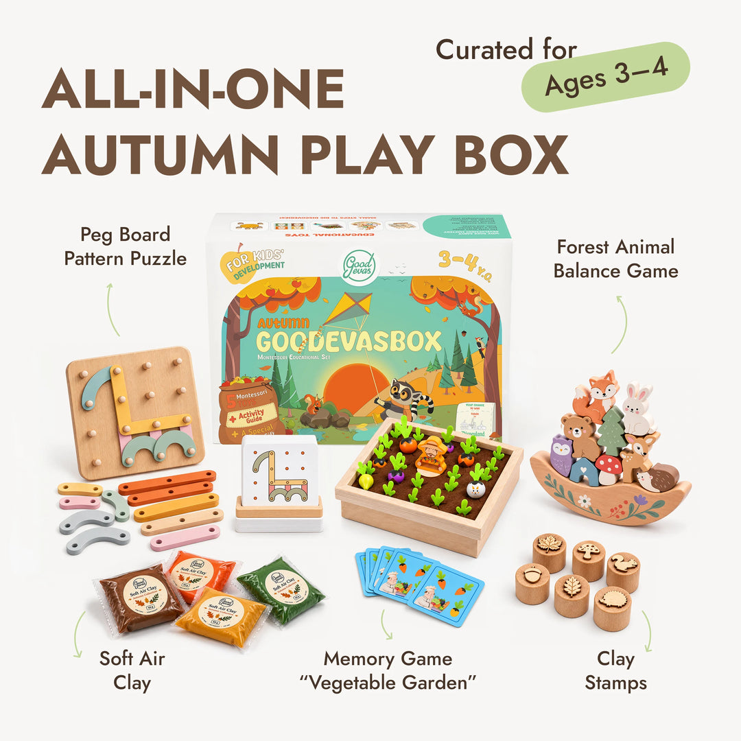 Autumnal Play Kit (3–4 Years) — GoodevasBox