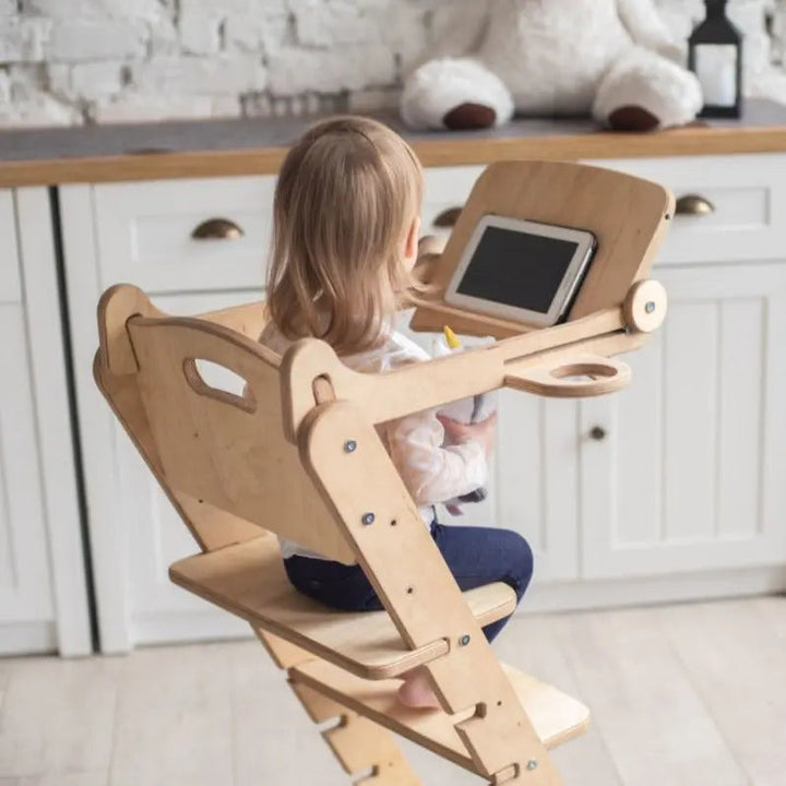 Chaise évolutive - Tour Montessori pour l'enfant – Beige