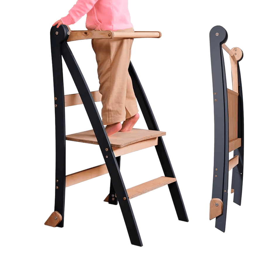 Helper Tower: A Multi - functional Foldable Step Stool for Kids - Goodevas