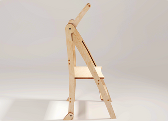 Torre di apprendimento: sgabello pieghevole per bambini piccoli - Grigio