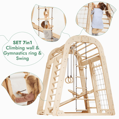 Indoor Playground for Children - 7in1 Playground + Swings Set + Slide Board + Art Set - Goodevas