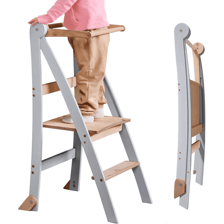 Baby Chair Learning Tower: Foldable Step Stool For Toddlers