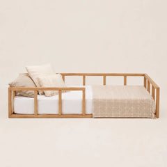 Montessori Floor Bed with Slats - Twin Toddler Bed Fram - Goodevas