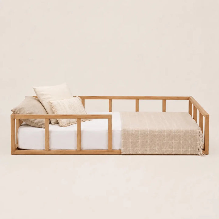 Montessori Floor Bed with Slats - Twin Toddler Bed Fram - Goodevas