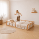 Montessori Floor Bed with Slats - Twin Toddler Bed Fram