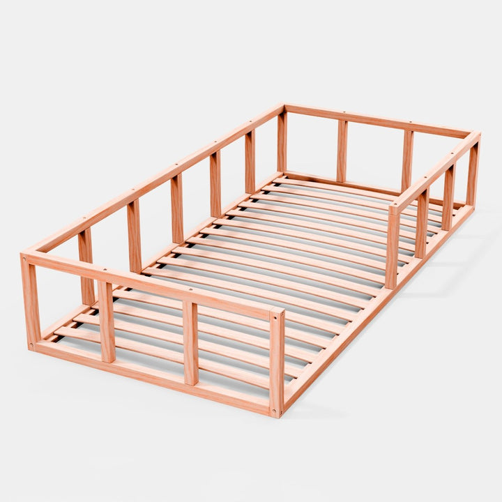 Montessori Floor Bed with Slats - Twin Toddler Bed Fram - Goodevas