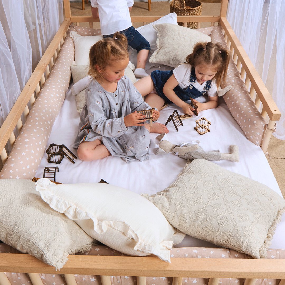 Montessori House Bed for Kids with Fence (200х120 cm) - Goodevas