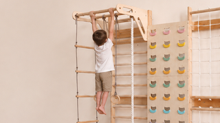 Swedish Wall Extension: Climbing Wall & Net