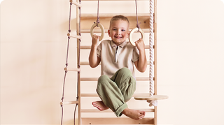 5-in-1 Swedish Wall with Pull-Up Bar, 3-in-1 Swing Set