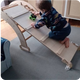 5-in-1 Montessori-Klimrek Set: Driehoek Ladder + Klimboog/Schommelstoel + Glijbaan/Helling + Touwennet + Kussen