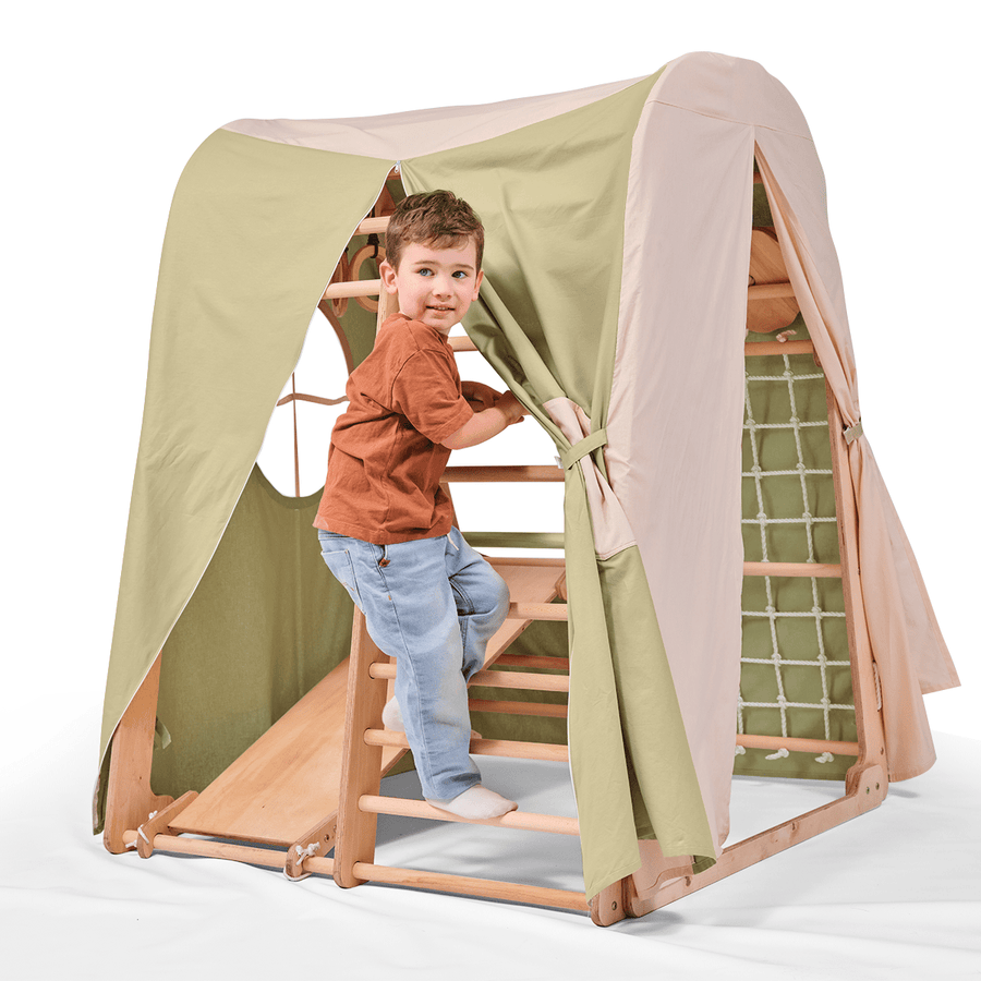 Play Tent Cover for Indoor Wooden Playground - Goodevas