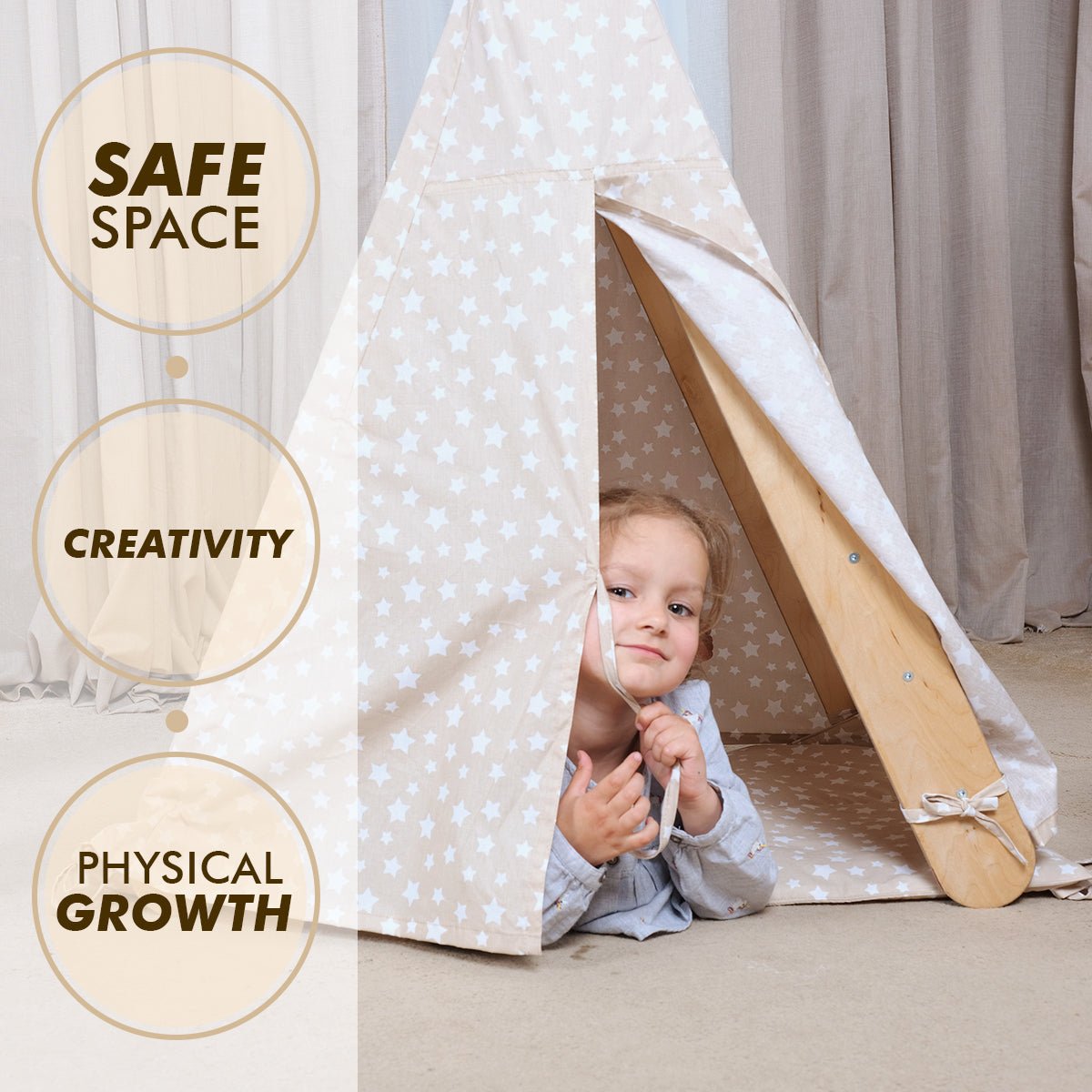 Play Tent Cover with Mat for Climbing Triangle Ladder – Goodevas