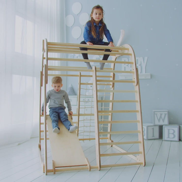 Indoor wooden 2024 play structure