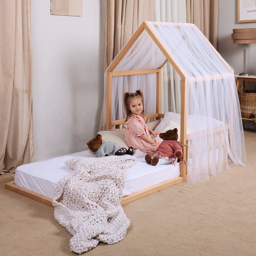 Small House Bed For Kids and Toddlers from 2 y.o. (US Twin-Size) - Goodevas