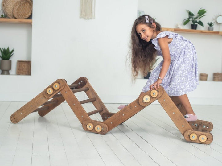 Snake Ladder – Montessori Climber for Kids 1 - 7 y.o. – Beige - Goodevas