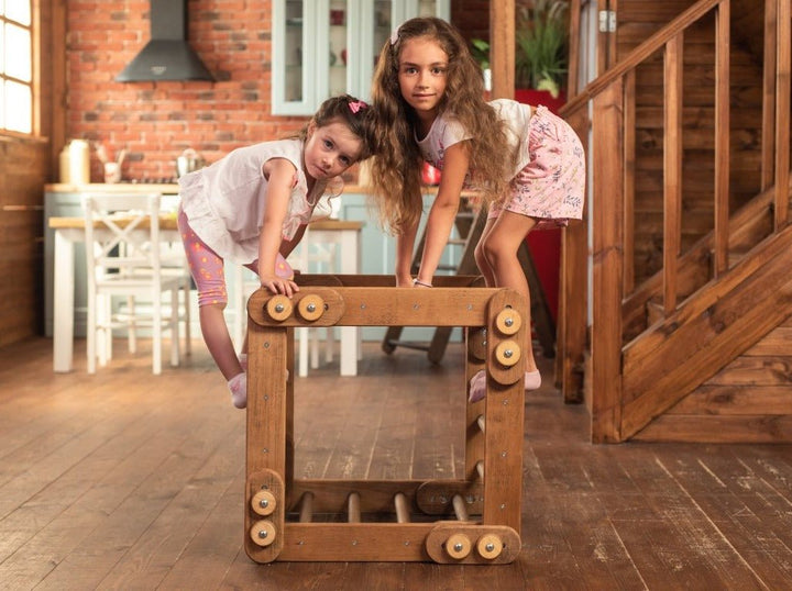 Snake Ladder – Montessori Climber for Kids 1 - 7 y.o. – Beige - Goodevas