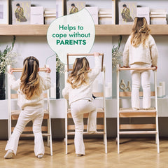 Toddler Tower: Foldable Step Stool for Toddlers - Gray - Goodevas