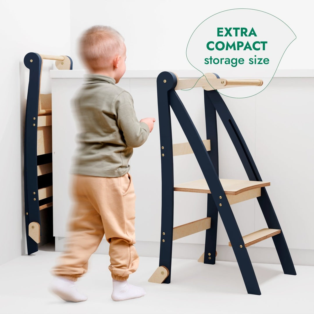 Toddler Tower: Step stool for Kids - Graphite - Goodevas