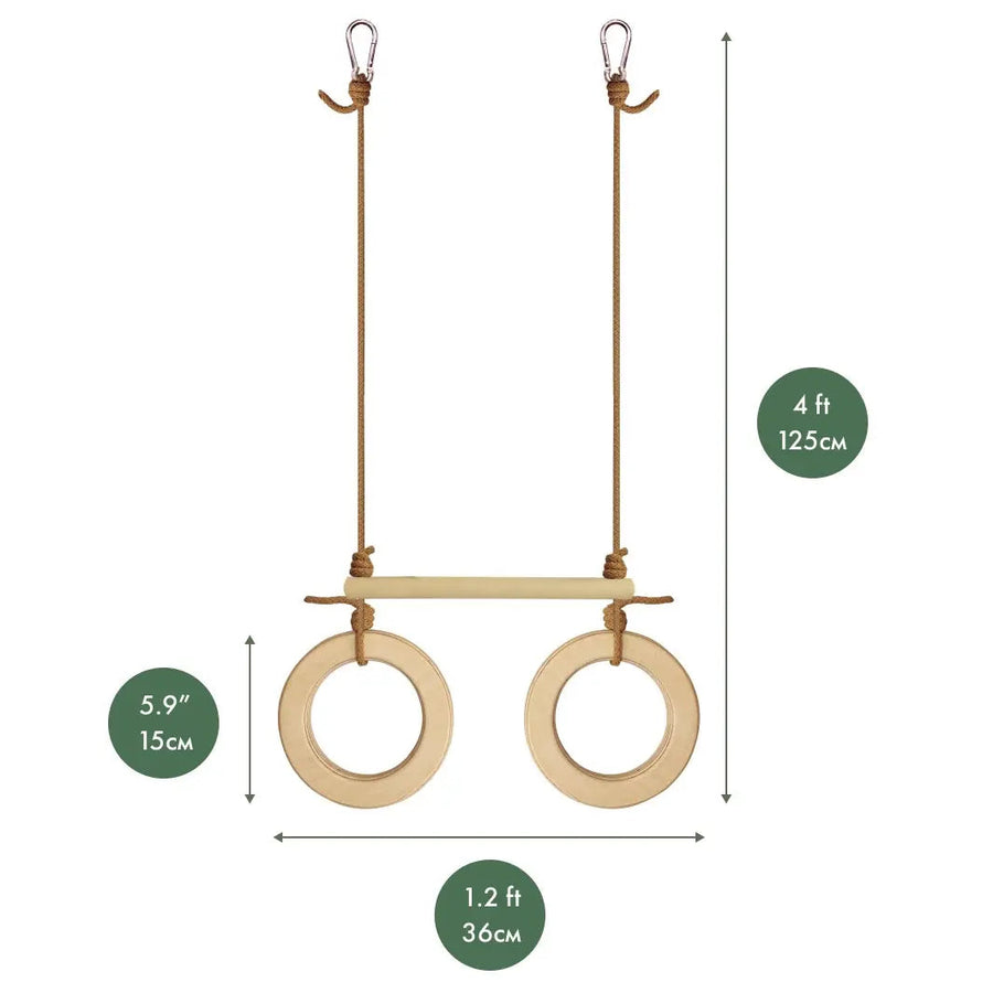 Bar Stepping Rings Trapeze Bar + Gym Ring - Special Offers & Free US Shipping