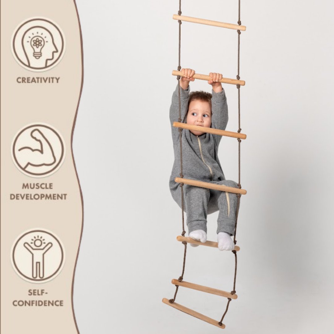 Climbing rope ladder for kids 3-9 y.o. - Goodevas