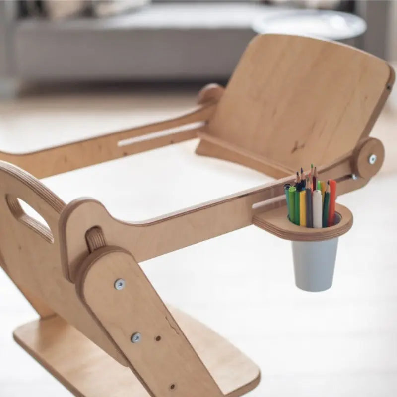 Silla evolutiva (Trona Montessori) para niños – Beige – Goodevas