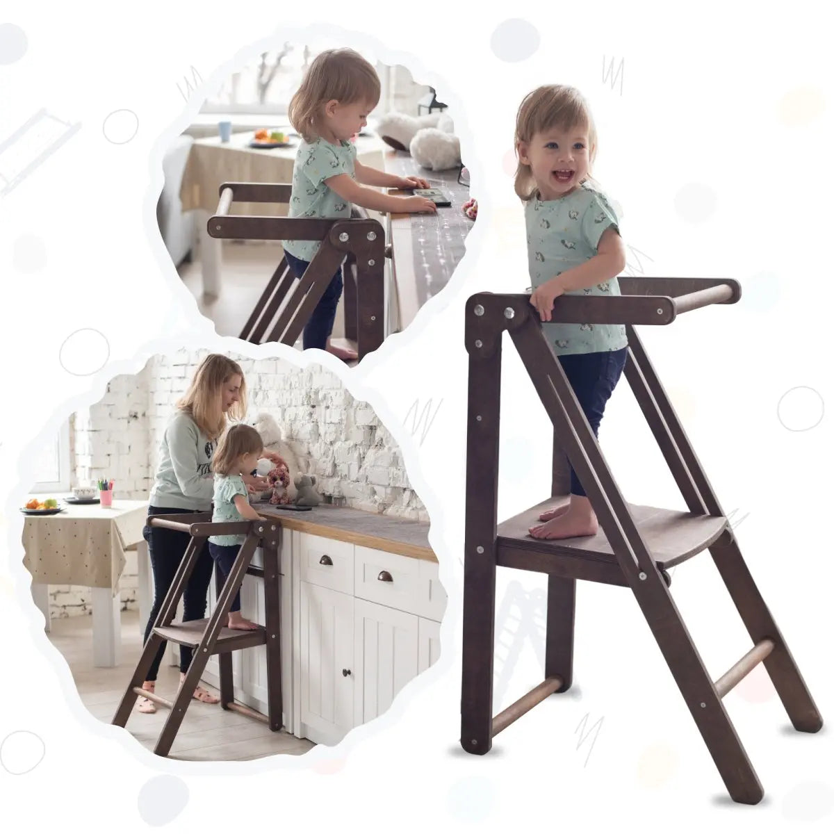 Kitchen helper tower deals foldable